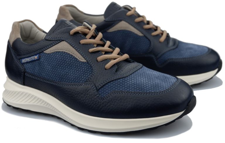 Mephisto DAVIS blauwe heren sneaker